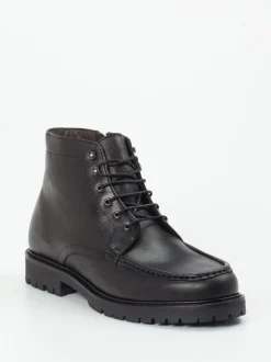 Konstantin Starke – Schnürboots aus Kalbleder Schwarz