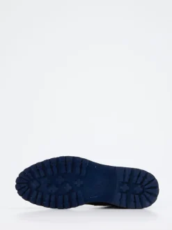 Konstantin Starke – Schnürboots aus Leder in Tintenblau