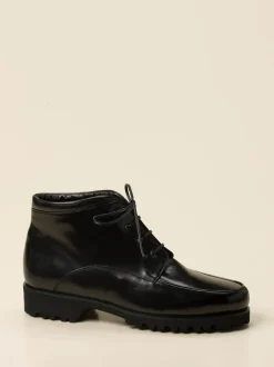 Konstantin Starke – Schnürboots aus Lammleder Schwarz