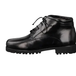 Konstantin Starke – Schnürboots aus Lammleder Schwarz