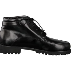 Konstantin Starke – Schnürboots aus Lammleder Schwarz