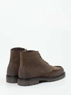 Konstantin Starke – Schnürboots aus Veloursleder Braun