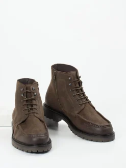 Konstantin Starke – Schnürboots aus Veloursleder Braun