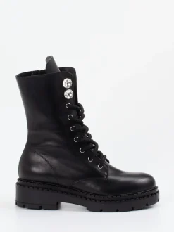 Konstantin Starke – Schnürboots aus Kalbleder Schwarz