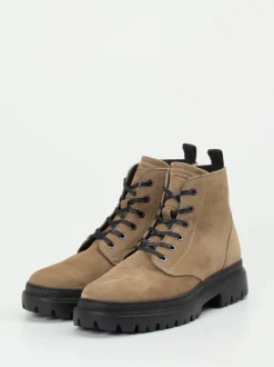 Konstantin Starke – Schnürboots aus Nubukleder Sandbeige