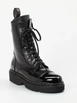 Konstantin Starke – Schnürboots aus Lammleder schwarz
