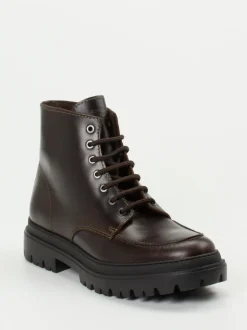 Konstantin Starke – Schnürboots aus Fettleder braun