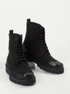 Konstantin Starke – Schnürboots aus Nubukleder schwarz