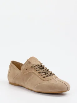 Konstantin Starke – Schnürschuh aus Veloursleder beige