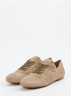 Konstantin Starke – Schnürschuh aus Veloursleder beige