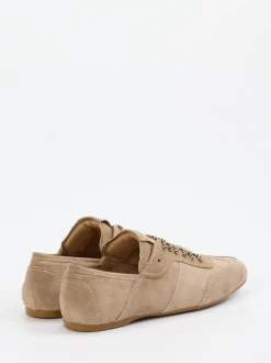 Konstantin Starke – Schnürschuh aus Veloursleder beige