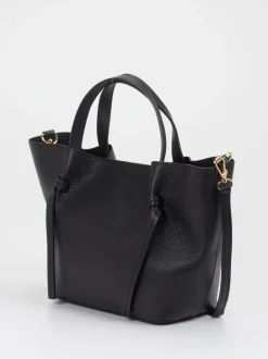 Konstantin Starke – Schultertasche aus Kalbleder schwarz