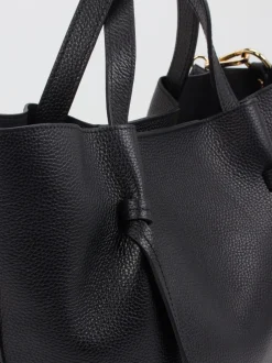 Konstantin Starke – Schultertasche aus Kalbleder schwarz