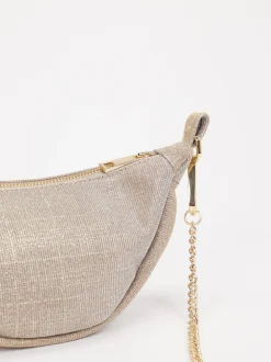 Konstantin Starke – Schultertasche aus Leder goldfarben