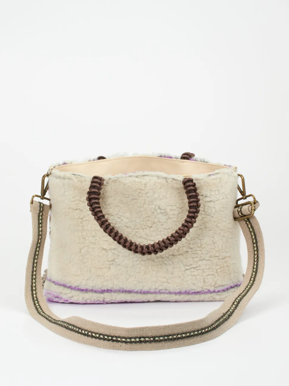 Konstantin Starke – Schultertasche aus Textil mit Fransen