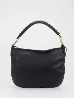 Konstantin Starke – Schultertasche aus Leder Schwarz