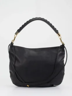 Konstantin Starke – Schultertasche aus Leder Schwarz