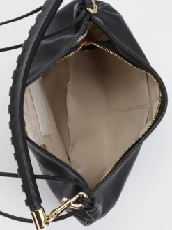 Konstantin Starke – Schultertasche aus Leder Schwarz