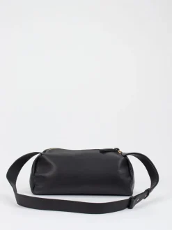 Konstantin Starke – Schultertasche aus Lammleder Schwarz