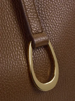 Konstantin Starke – Shopper aus Kalbleder in Braun