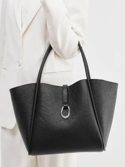 Konstantin Starke – Shopper aus Leder in Schwarz