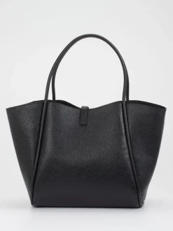 Konstantin Starke – Shopper aus Leder in Schwarz