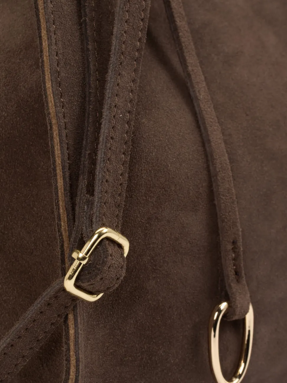 Konstantin Starke – Shopper aus Veloursleder Dunkelbraun