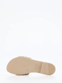 Konstantin Starke – Slides aus Bast und Kalbleder beige