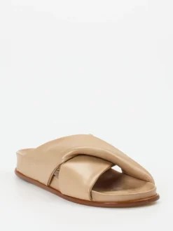 Konstantin Starke – Slides aus Lammleder in Beige