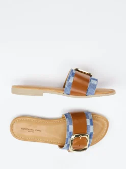 Konstantin Starke – Slides aus Glattleder und Denim