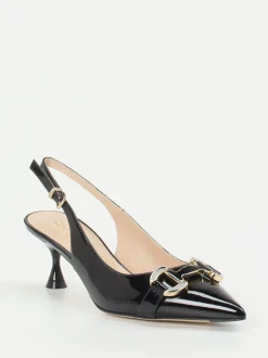 Konstantin Starke – Slingback-Pumps aus Lackleder Schwarz