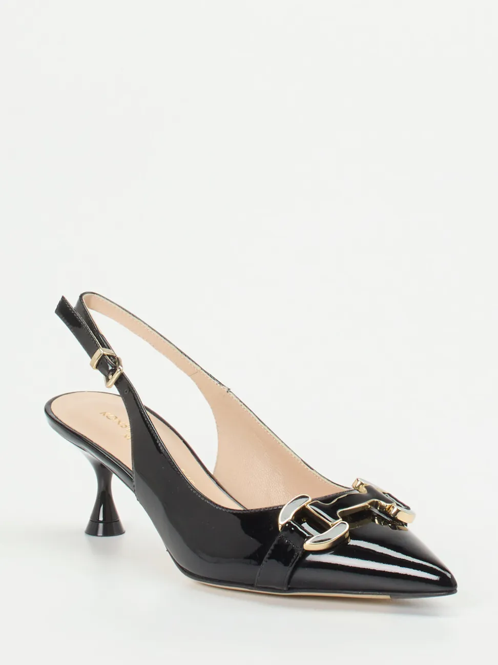 Konstantin Starke – Slingback-Pumps aus Lackleder Schwarz