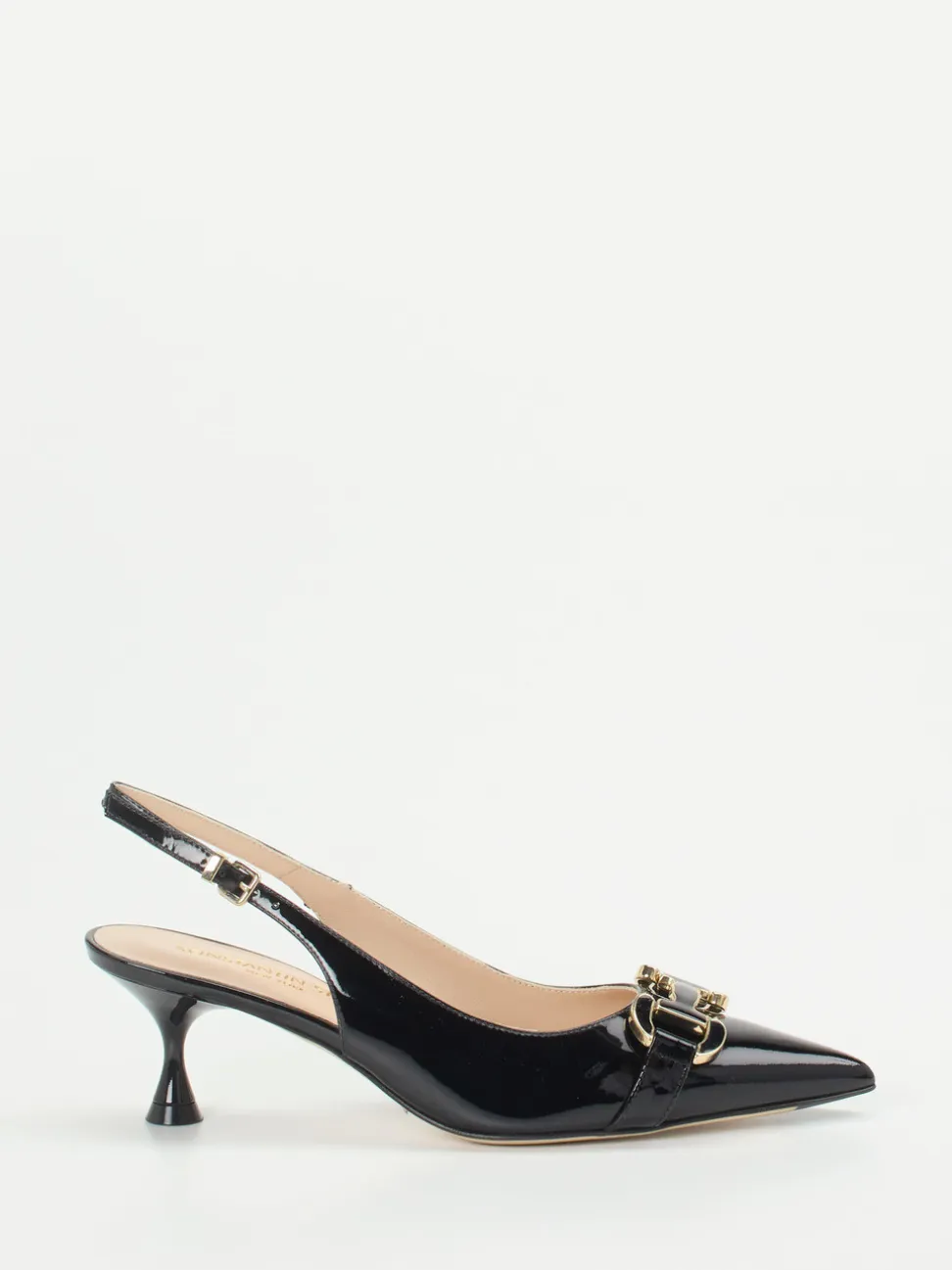 Konstantin Starke – Slingback-Pumps aus Lackleder Schwarz