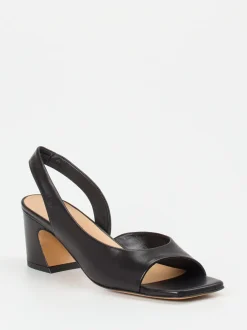 Konstantin Starke – Slingback-Sandalen aus Lammleder Schwarz
