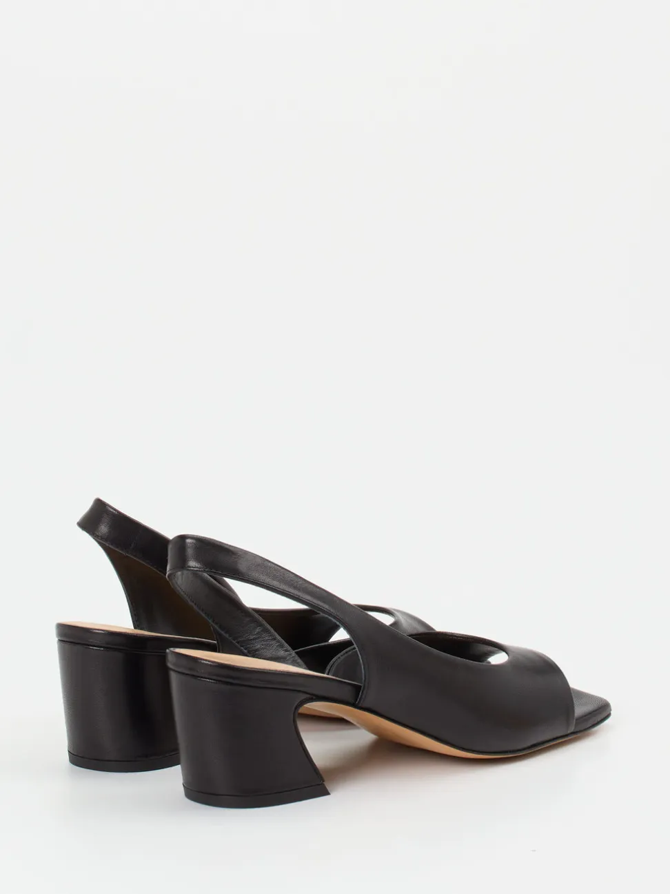 Konstantin Starke – Slingback-Sandalen aus Lammleder Schwarz
