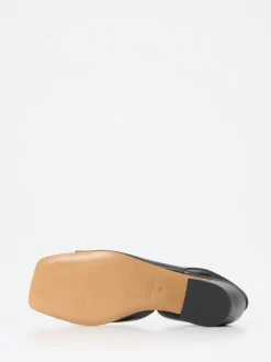 Konstantin Starke – Slingback-Sandalen aus Lammleder Schwarz