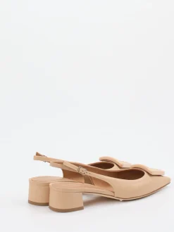 Konstantin Starke – Slingback-Pumps aus Lammleder Beige