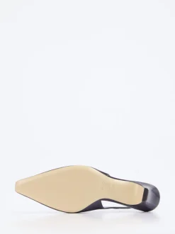 Konstantin Starke – Slingback-Pumps aus Lackleder Nachtblau