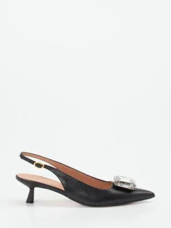 Konstantin Starke – Slingback-Pumps aus Lammleder schwarz