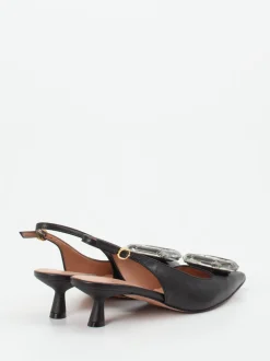 Konstantin Starke – Slingback-Pumps aus Lammleder schwarz