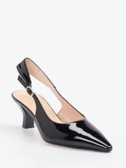 Konstantin Starke – Slingback-Pumps aus Lackleder schwarz