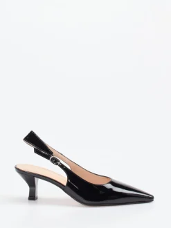 Konstantin Starke – Slingback-Pumps aus Lackleder schwarz