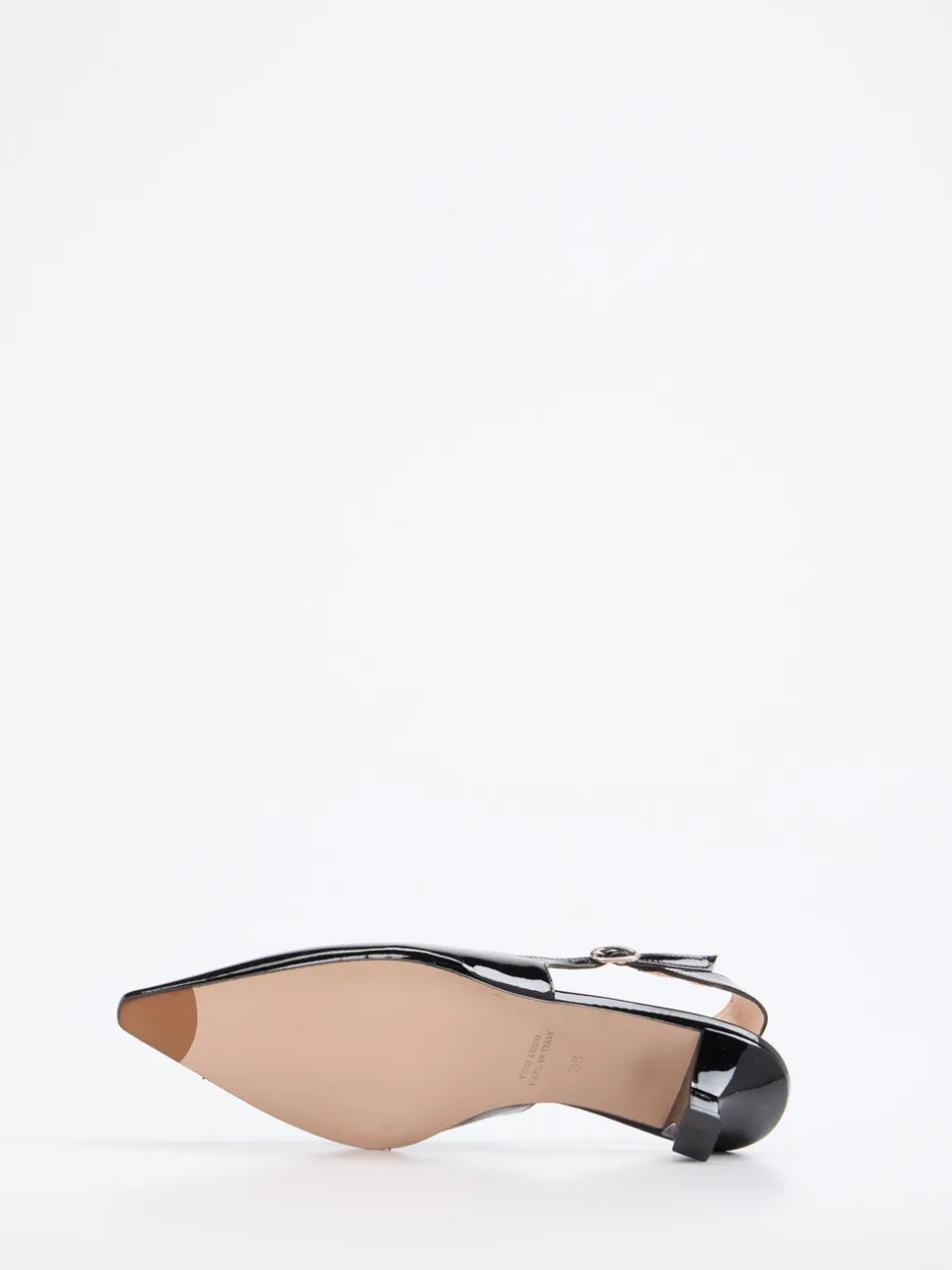 Konstantin Starke – Slingback-Pumps aus Lackleder schwarz