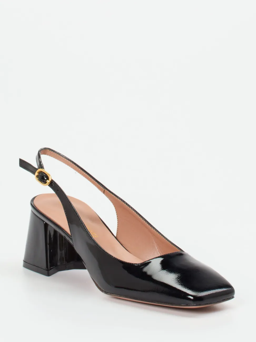 Konstantin Starke – Slingback-Pumps aus Lackleder Schwarz