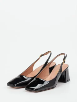 Konstantin Starke – Slingback-Pumps aus Lackleder Schwarz