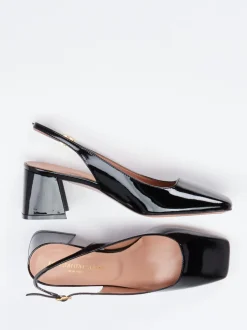Konstantin Starke – Slingback-Pumps aus Lackleder Schwarz
