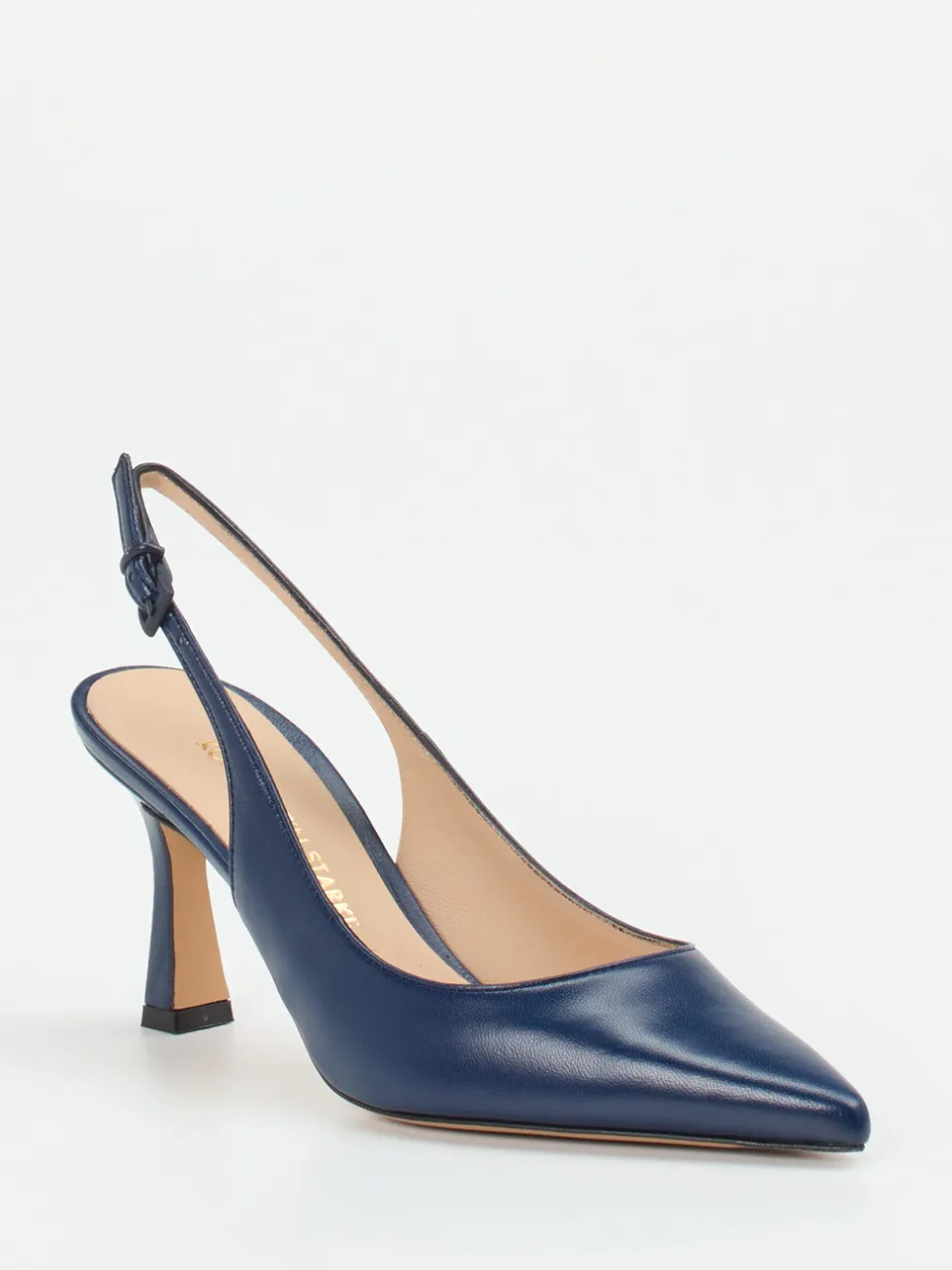 Konstantin Starke – Slingback-Pumps aus Lammleder Blau