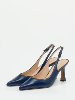 Konstantin Starke – Slingback-Pumps aus Lammleder Blau