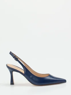 Konstantin Starke – Slingback-Pumps aus Lammleder Blau
