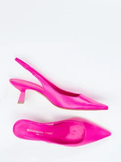 Konstantin Starke – Slingback-Pumps aus Lammleder pink